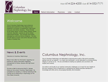 Tablet Screenshot of columbusnephrology.com